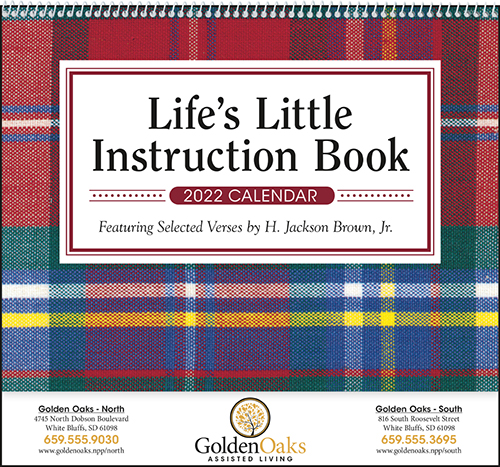 Life's Little Instruction Book Spiral Bound Wall Calendar for 2022